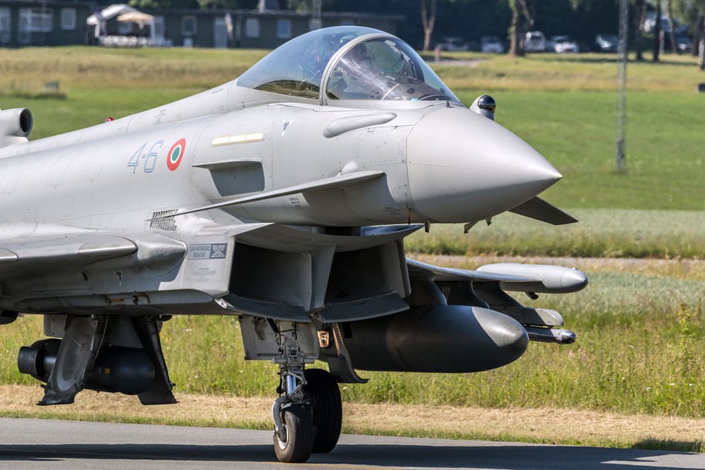 Italian Air Force Eurofighter Typhoon fighter jets